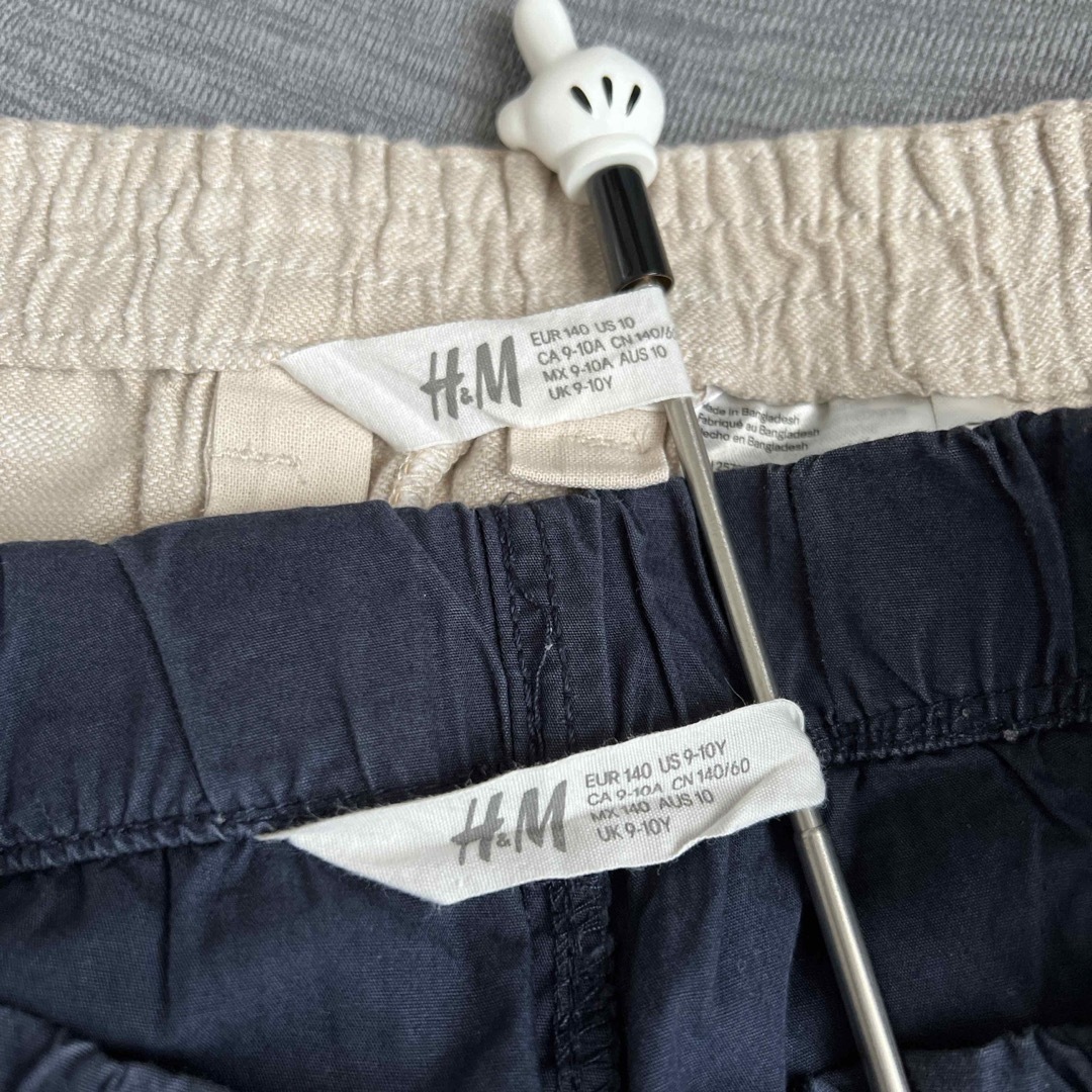 H&M(エイチアンドエム)のH＆M ハーフパンツ 2点セット 140 キッズ/ベビー/マタニティのキッズ服男の子用(90cm~)(パンツ/スパッツ)の商品写真
