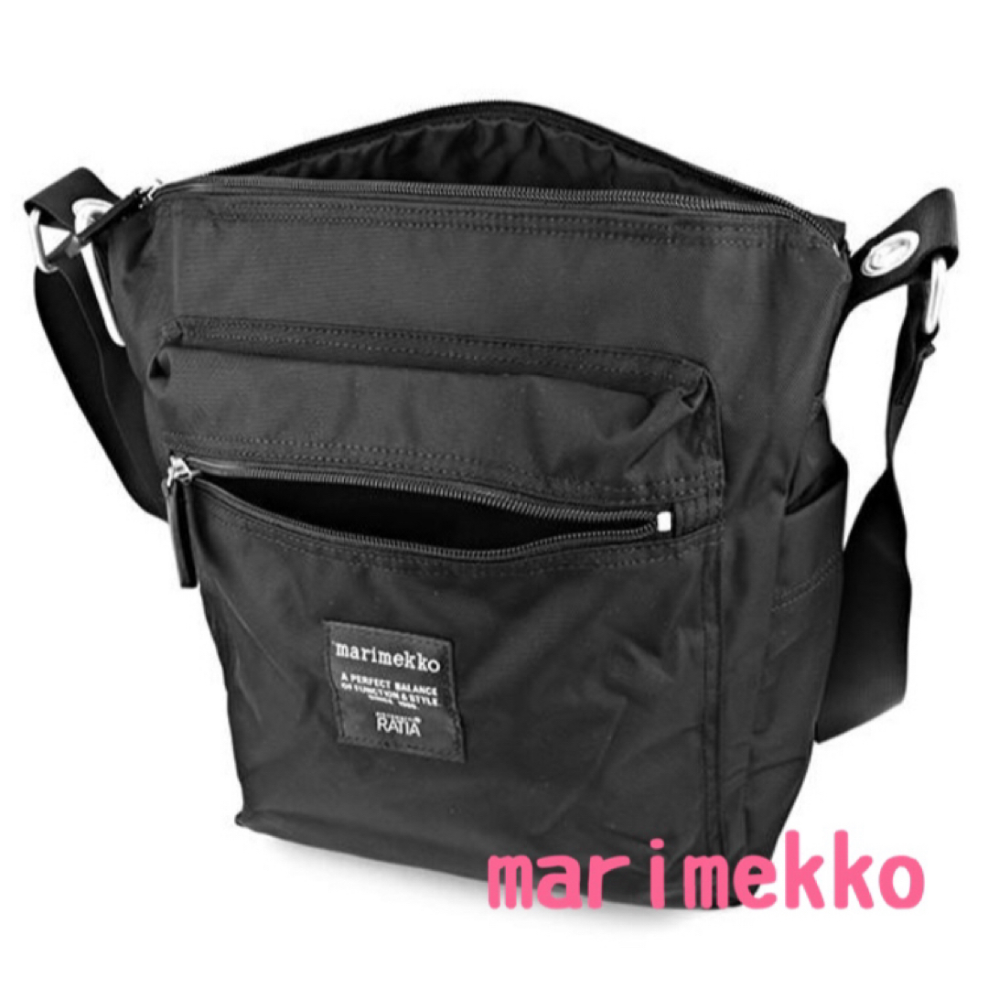 marimekko(マリメッコ)の新品　marimekko マリメッコ　PAL  ショルダーバッグ　ブラック　パル レディースのバッグ(ショルダーバッグ)の商品写真