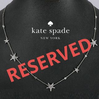 ケイトスペードニューヨーク(kate spade new york)の【新品♠️本物】ケイトスペード シルバースター ネックレス(ピアス)