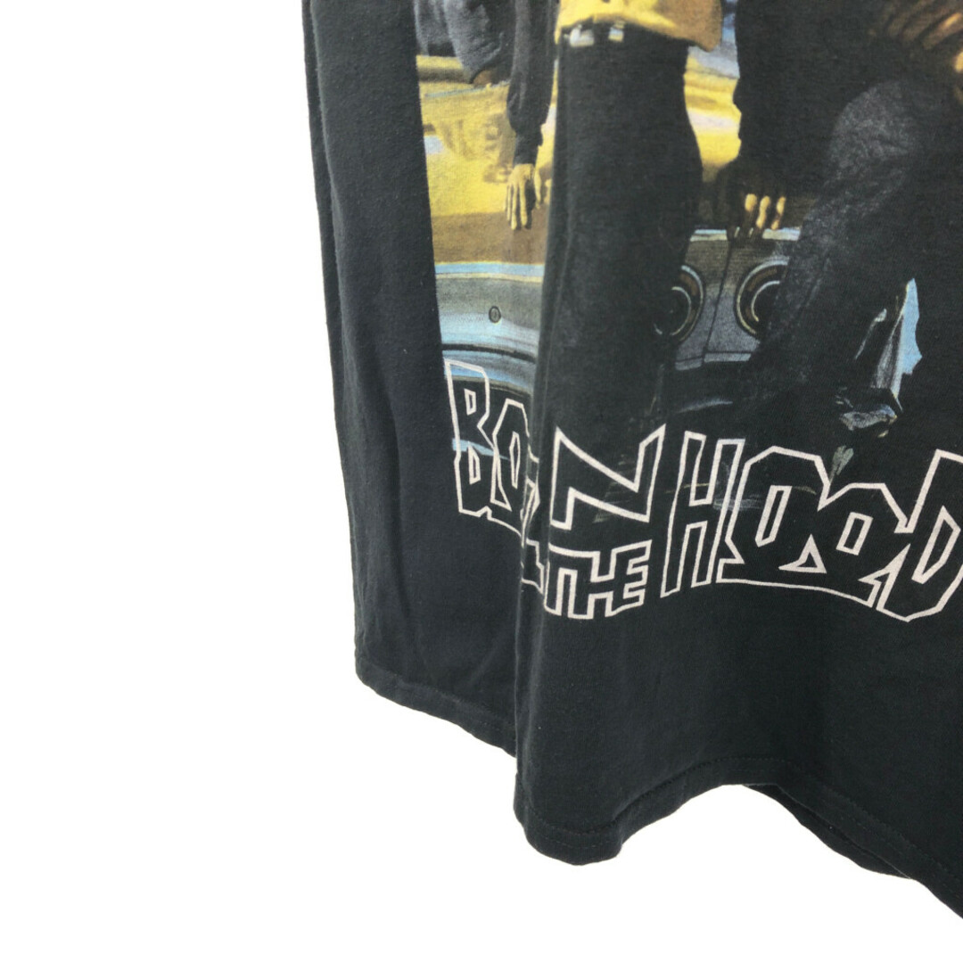 BOYZ N THE HOOD ボーイズンザフット 半袖Ｔシャツ ムービーT ブラック (メンズ L) 中古 古着 Q6343 メンズのトップス(Tシャツ/カットソー(半袖/袖なし))の商品写真