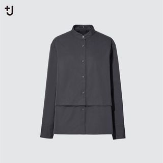 ユニクロ(UNIQLO)の⭐️UNIQLO+Jスーピマコットンシャツジャケット長袖Mサイズ⭐️(シャツ/ブラウス(長袖/七分))