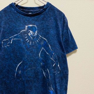 マーベル(MARVEL)の一点物　美品　ブラックパンサー　タイダイ　ビッグプリント　Tシャツ(Tシャツ/カットソー(半袖/袖なし))