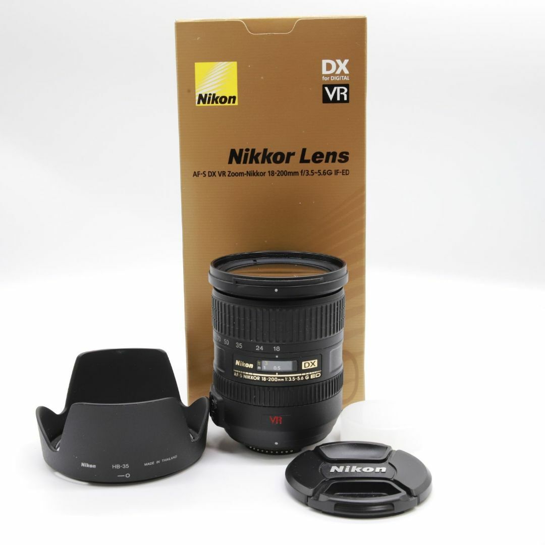 Nikon(ニコン)の■ほぼ新品■ AF-S DX VR Zoom Nikkor ED18-200mm スマホ/家電/カメラのカメラ(レンズ(ズーム))の商品写真