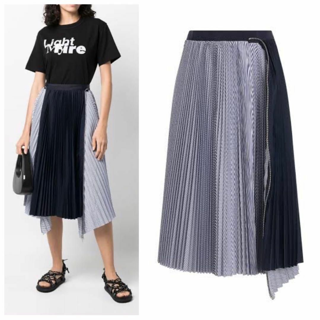 sacai(サカイ)のsacai 24SS Cotton Poplin Zipper Skirt レディースのスカート(ロングスカート)の商品写真