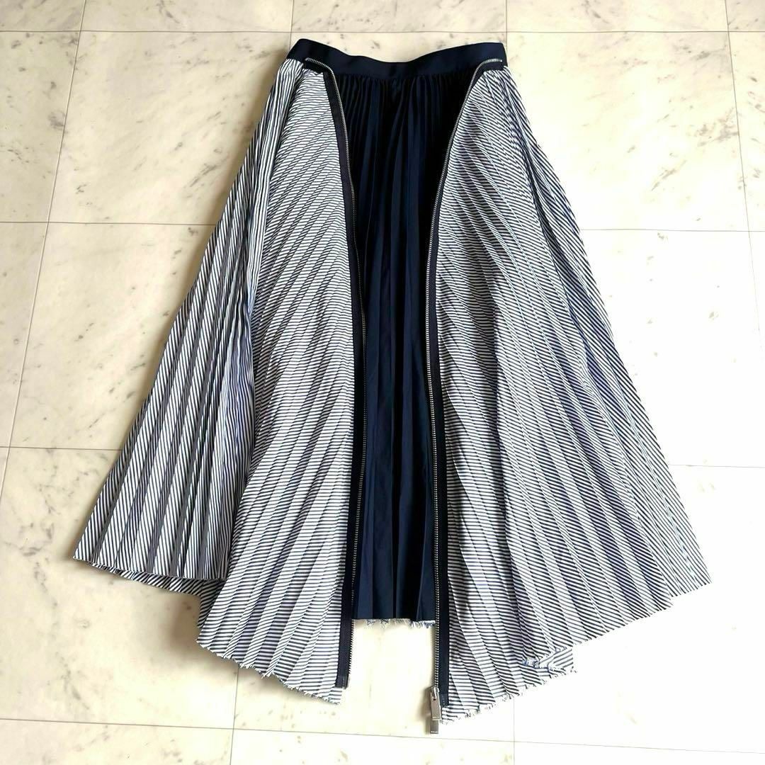 sacai(サカイ)のsacai 24SS Cotton Poplin Zipper Skirt レディースのスカート(ロングスカート)の商品写真