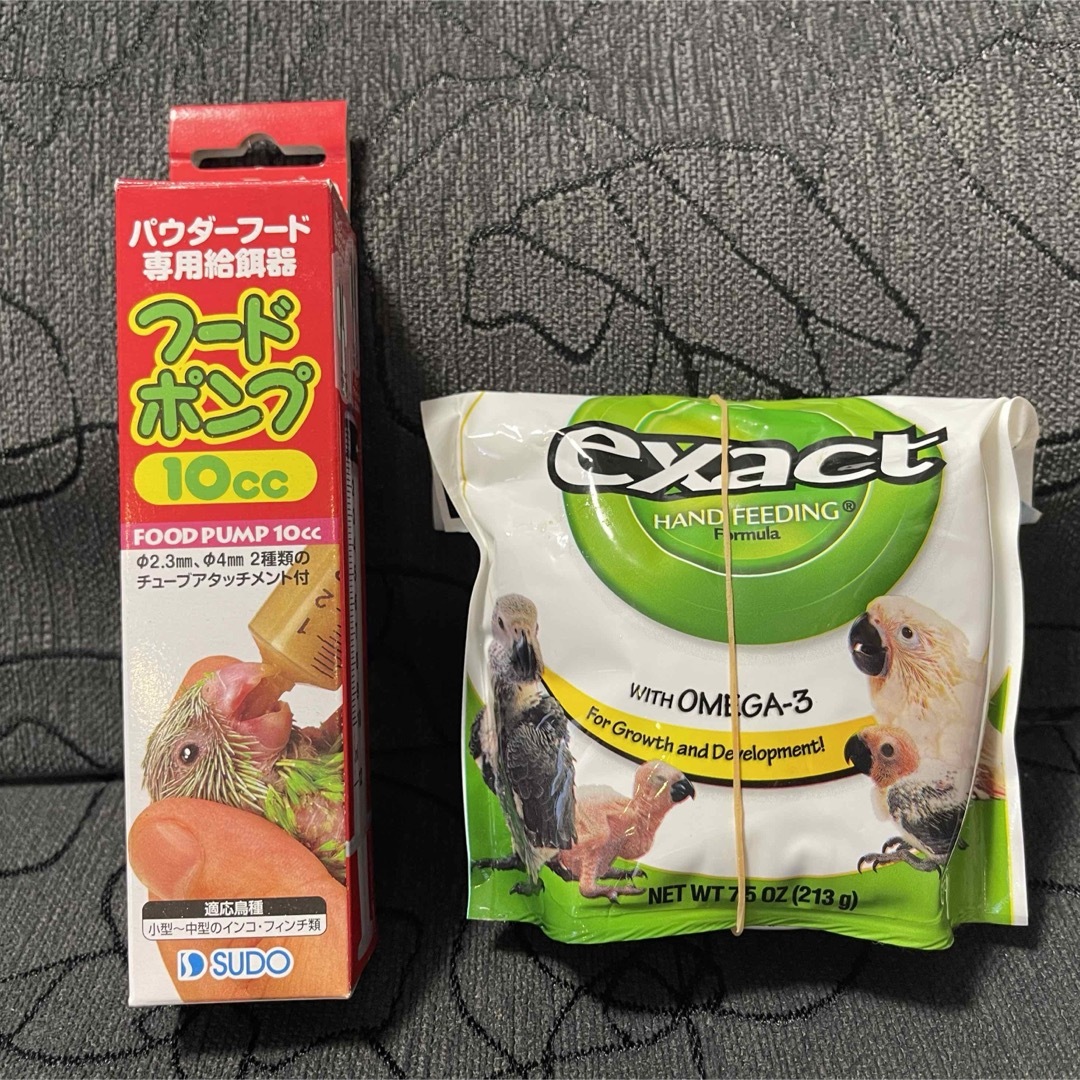 【さし餌セット】餌＋フードポンプ　ひな鳥の餌やり その他のペット用品(鳥)の商品写真