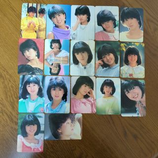 河合奈保子　写真カード17枚セット(女性タレント)