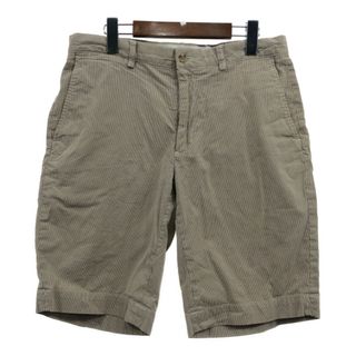 ポロラルフローレン(POLO RALPH LAUREN)のSALE///// Polo by Ralph Lauren ポロ ラルフローレン ショートパンツ ストライプ ブラウン (メンズ W32) Q6350(ショートパンツ)