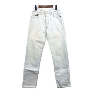 リーバイス(Levi's)の90年代 USA製 Levi's リーバイス 501 デニムパンツ ホワイト (メンズ W30 L32) 中古 古着 Q6351(デニム/ジーンズ)