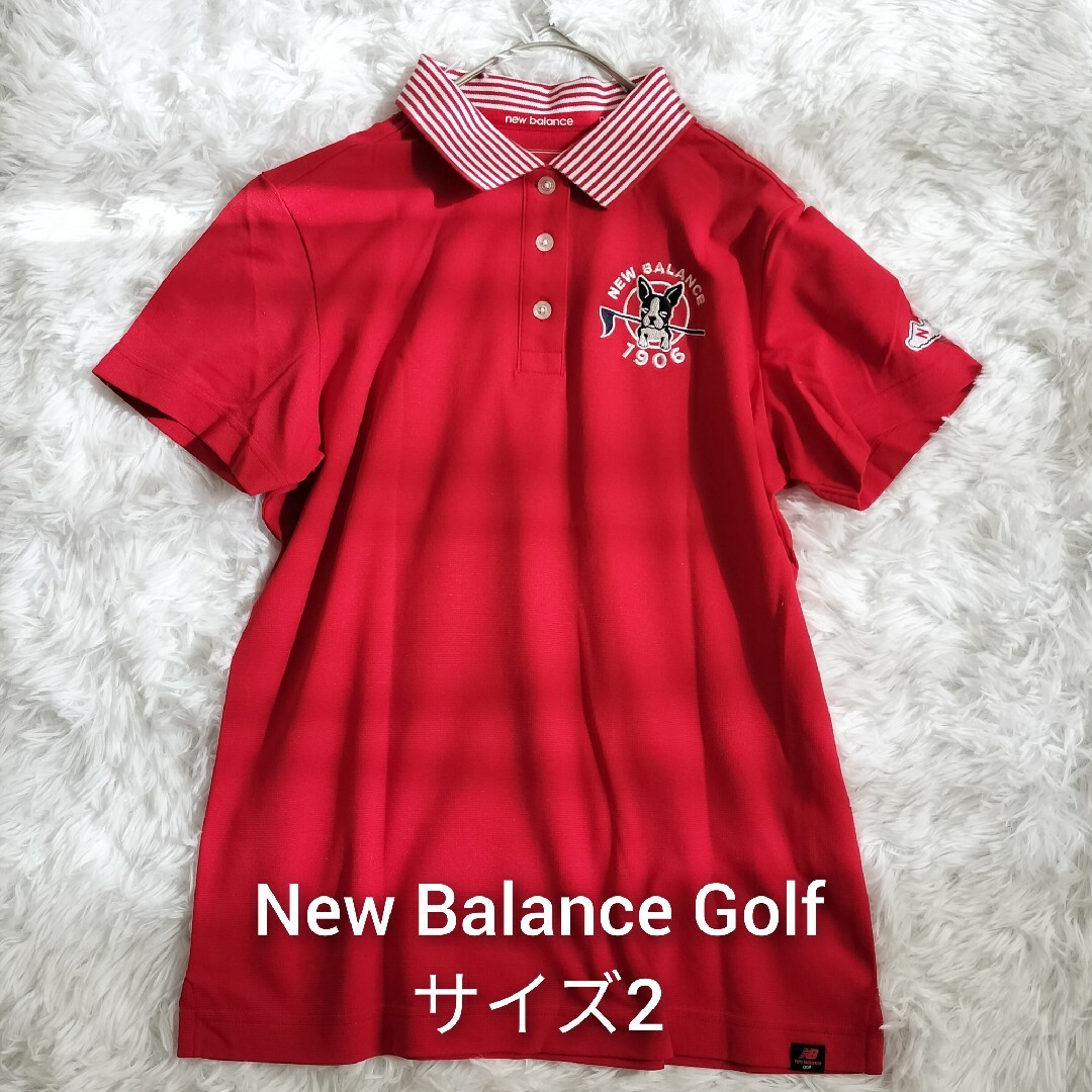 new balance golf(ニューバランスゴルフ)のニューバランスゴルフ 半袖ポロシャツ ボストンテリア 2 レディースのトップス(シャツ/ブラウス(半袖/袖なし))の商品写真