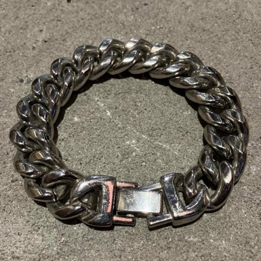 VINTAGE ヴィンテージ 10mm極太ステンレス喜平ブレスレットの VINTAGE ヴィンテージ 10mm極太ステンレス喜平ブレスレットの