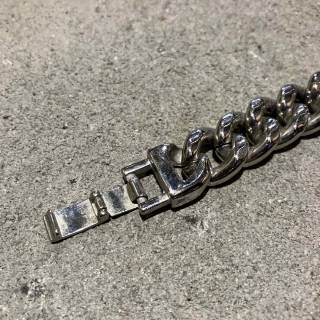 VINTAGE ヴィンテージ 10mm極太ステンレス喜平ブレスレットの VINTAGE ヴィンテージ 10mm極太ステンレス喜平ブレスレットの