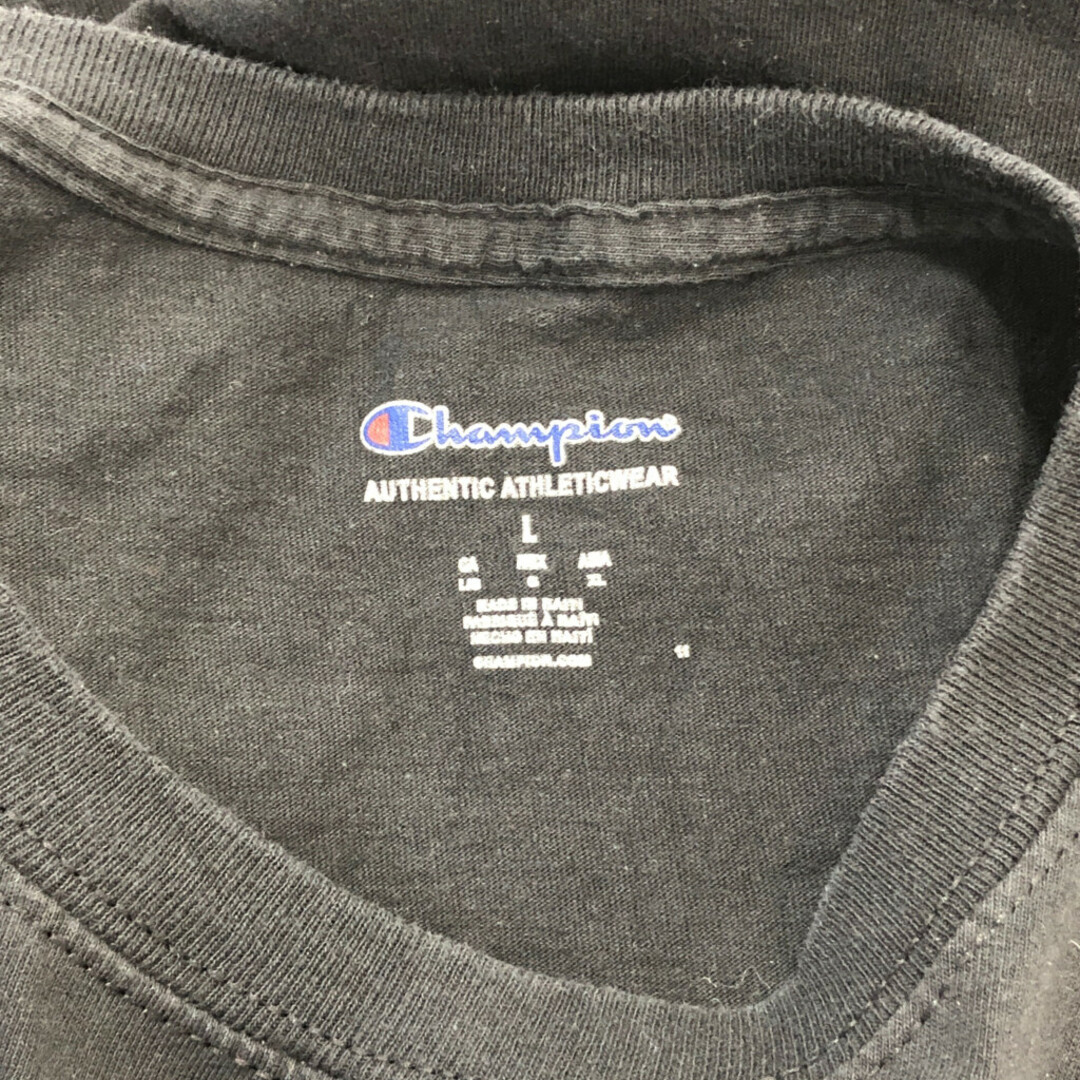 Champion(チャンピオン)のChampion チャンピオン ジョージア・ブルドックス アメフト 半袖Ｔシャツ カレッジ ブラック (メンズ L) 中古 古着 Q6354 メンズのトップス(Tシャツ/カットソー(半袖/袖なし))の商品写真