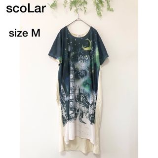 ScoLar - ♡scoLar♡プルオーバー 半袖 ロングTシャツ  シャツワンピース