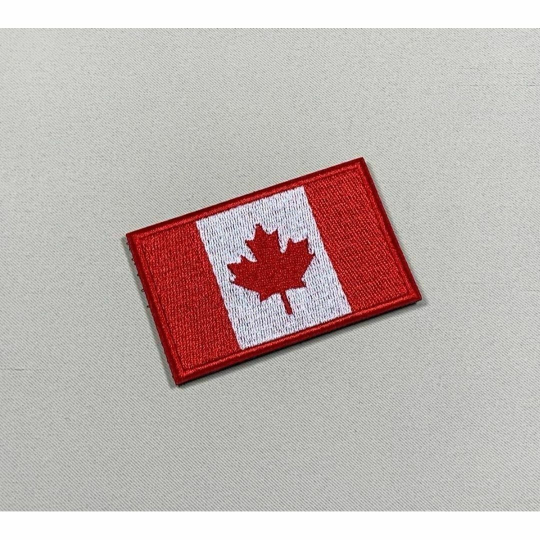 【カナダ】国旗　ベルクロ　ワッペン　サバゲー　マジックテープ　MA-1 スポーツ/アウトドアのアウトドア(その他)の商品写真