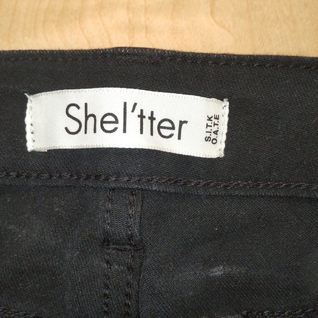 SHELTER シェルター スキニー ブラック 26インチ レディースのパンツ(スキニーパンツ)の商品写真