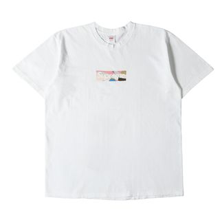 シュプリーム(Supreme)のSupreme シュプリーム Tシャツ サイズ:L 21SS Emilio Pucci アーカイブ柄 ボックスロゴ クルーネック 半袖Tシャツ Box Logo Tee ホワイト 白 トップス カットソー コラボ【メンズ】【中古】(Tシャツ/カットソー(半袖/袖なし))