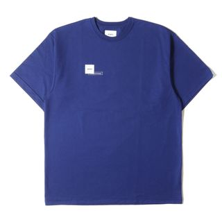 ダブルタップス(W)taps)の美品 WTAPS ダブルタップス Tシャツ サイズ:XL 23SS  (W_Lab) 青山限定 ロゴパッチ ヘビーウェイト クルーネック 半袖Tシャツ ブルー トップス カットソー【メンズ】【中古】(Tシャツ/カットソー(半袖/袖なし))