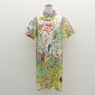 ツモリチサト(TSUMORI CHISATO)のtsumori chisato / ツモリチサト ◆シャツワンピース/半袖/総柄/ホワイト×イエロー/サイズ2 TC61FH992 【レディース/ガールズ/LADY/女性/婦人】 【古着】 レディースファッション【中古】 [0220488292](その他)