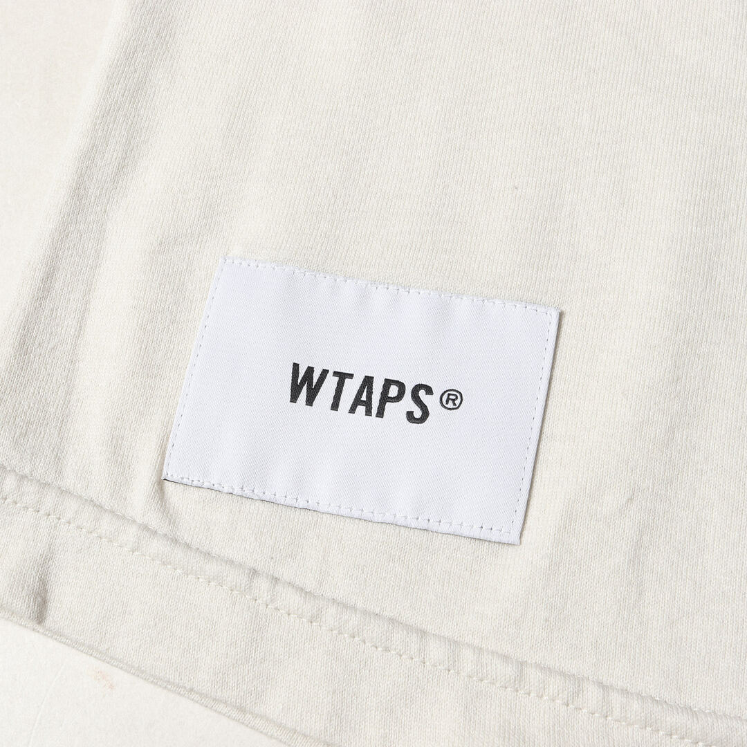 W)taps(ダブルタップス)のWTAPS ダブルタップス Tシャツ サイズ:S 22SS GPSロゴ 7分袖 ラグラン クルーネックTシャツ IAN RAGLAN ブラウン ホワイト トップス カットソー【メンズ】【中古】 メンズのトップス(Tシャツ/カットソー(半袖/袖なし))の商品写真
