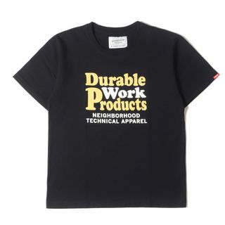 ネイバーフッド(NEIGHBORHOOD)の美品 NEIGHBORHOOD ネイバーフッド Tシャツ サイズ:S グラフィックプリント クルーネック 半袖Tシャツ ブラック 黒 トップス カットソー【メンズ】【中古】】(Tシャツ/カットソー(半袖/袖なし))