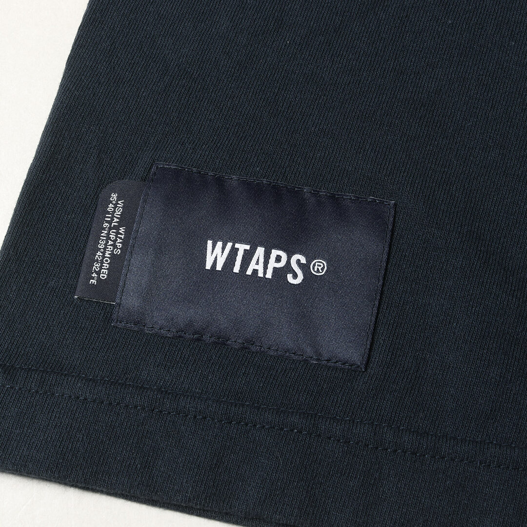 W)taps(ダブルタップス)のWTAPS ダブルタップス Tシャツ サイズ:L 22SS アーチロゴ ヘビーウェイト クルーネック 半袖Tシャツ LOCKER SS COTTON ネイビー 紺 トップス カットソー【メンズ】【中古】 メンズのトップス(Tシャツ/カットソー(半袖/袖なし))の商品写真