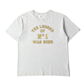 TENDERLOIN テンダーロイン Tシャツ サイズ:XL カレッジロゴ クルーネック 半袖Tシャツ グレー トップス カットソー【メンズ】【中古】