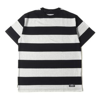 ネイバーフッド(NEIGHBORHOOD)の美品 NEIGHBORHOOD ネイバーフッド Tシャツ サイズ:XL 18AW ワイドボーダー クルーネック 半袖Tシャツ B.D. / C-CREW. SS ブラック グレー トップス カットソー【メンズ】【中古】(Tシャツ/カットソー(半袖/袖なし))