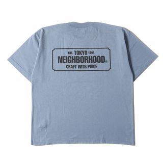 ネイバーフッド(NEIGHBORHOOD)のNEIGHBORHOOD ネイバーフッド Tシャツ サイズ:S ブランドロゴ クルーネック 半袖Tシャツ ブルー系 トップス カットソー【メンズ】【中古】(Tシャツ/カットソー(半袖/袖なし))