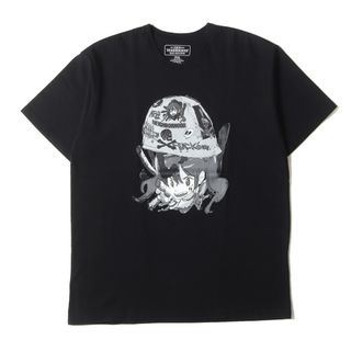 ネイバーフッド(NEIGHBORHOOD)のNEIGHBORHOOD ネイバーフッド Tシャツ サイズ:XXL 20SS JUN INAGAWA キャラクター グラフィック クルーネック 半袖Tシャツ NHJI-2 / C-TEE ブラック 黒 コラボ トップス カットソー【メンズ】【中古】(Tシャツ/カットソー(半袖/袖なし))