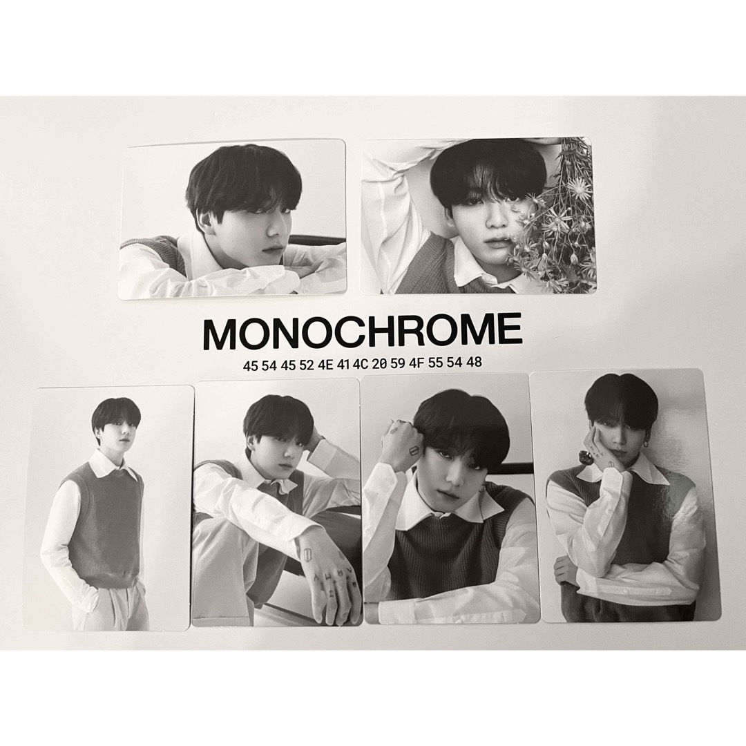 防弾少年団(BTS)(ボウダンショウネンダン)のBTS MONOCHROME POP-UP ミニフォトカード ジョングク コンプ エンタメ/ホビーのタレントグッズ(アイドルグッズ)の商品写真