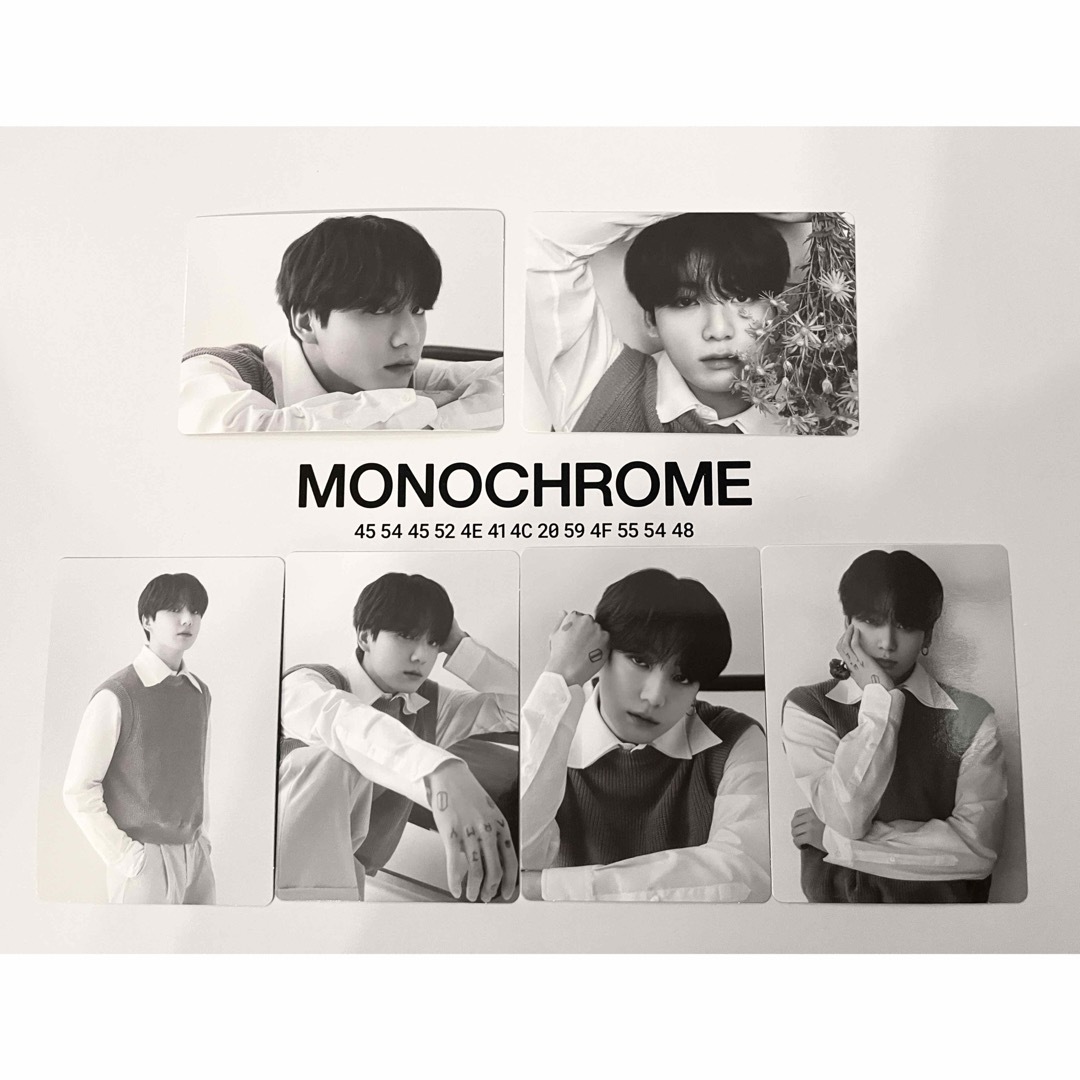 防弾少年団(BTS)(ボウダンショウネンダン)のBTS MONOCHROME POP-UP ミニフォトカード ジョングク コンプ エンタメ/ホビーのタレントグッズ(アイドルグッズ)の商品写真