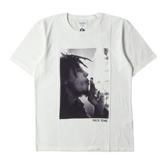 ワコマリア(WACKO MARIA)の新品 WACKO MARIA ワコマリア Tシャツ サイズ:M 22AW BOB MARLEY ボブ・マーリー フォト クルーネック 半袖Tシャツ CREW NECK T-SHIRT ホワイト 白 トップス カットソー オフィシャルコラボ【メンズ】(Tシャツ/カットソー(半袖/袖なし))