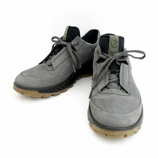 ECHO - ecco / エコー ◆スニーカー/EXOSTRIKE/GORE-TEX/グレー/サイズ27.5cm 83244401602 【メンズ/MEN/男性/ボーイズ/紳士】【靴/クツ/シューズ/SHOES】 メンズファッション【中古】 [0220488876]