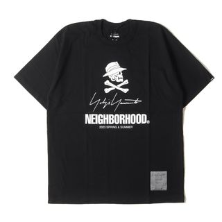 ネイバーフッド(NEIGHBORHOOD)の新品 NEIGHBORHOOD ネイバーフッド Tシャツ サイズ:L 23SS Yohji Yamamoto POUR HOMME コラボロゴ クルーネック 半袖Tシャツ YN . CREWNECK SS-2 . CO ブラック 黒 トップス カットソー コラボ【メンズ】(Tシャツ/カットソー(半袖/袖なし))