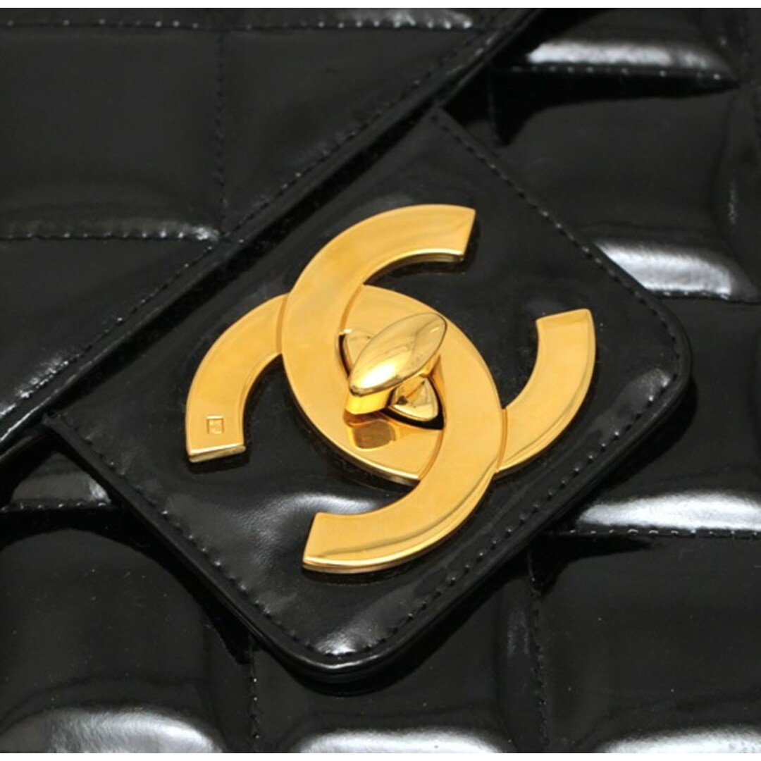 CHANEL(シャネル)のシャネル CHANEL マトラッセ ビジネスバッグ ブリーフケース エナメル パテント 黒G金具 4番台 【65185】 レディースのバッグ(その他)の商品写真