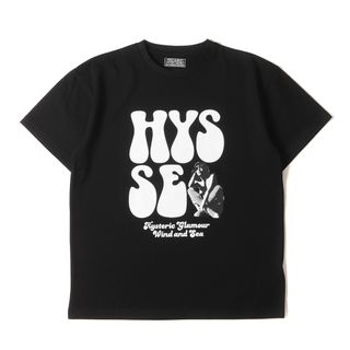 ヒステリックグラマー(HYSTERIC GLAMOUR)の新品 HYSTERIC GLAMOUR ヒステリックグラマー Tシャツ サイズ:S 23AW WIND AND SEA ガール ウーマン ロゴ  ヘビーウェイト クルーネック 半袖Tシャツ ブラック 黒 トップス カットソー ウィンダンシー コラボ【メンズ】(Tシャツ/カットソー(半袖/袖なし))