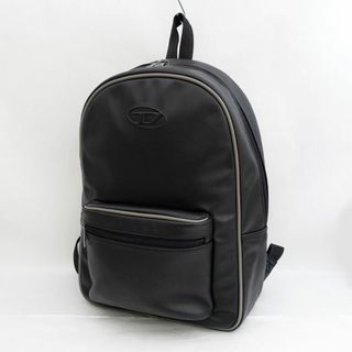 DIESEL / ディーゼル ◆リュック/バックパック/Dロゴ/合皮/ブラック 【バッグ/バック/BAG/鞄/カバン】 メンズファッション【中古】 [0220489020]