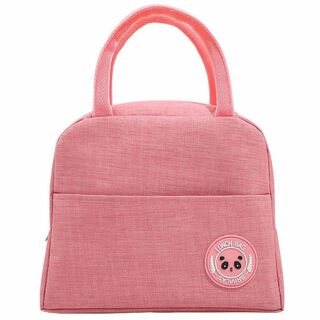 【色: ピンク】Cute Wink ランチバッグ 保冷 保温 大きめ 大容量 メ(弁当用品)