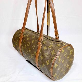 ルイヴィトン(LOUIS VUITTON)の664 ルイヴィトン モノグラム　旧パピヨン30 ハンドバッグ　丸型　筒形(ハンドバッグ)