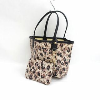 ANNA SUI - ANNA SUI / アナスイ ■ハンドバッグ ナイロン ベージュ ブラウン コインケース付 【バッグ/バック/BAG/鞄/カバン】 ブランド【中古】 [0990013245]