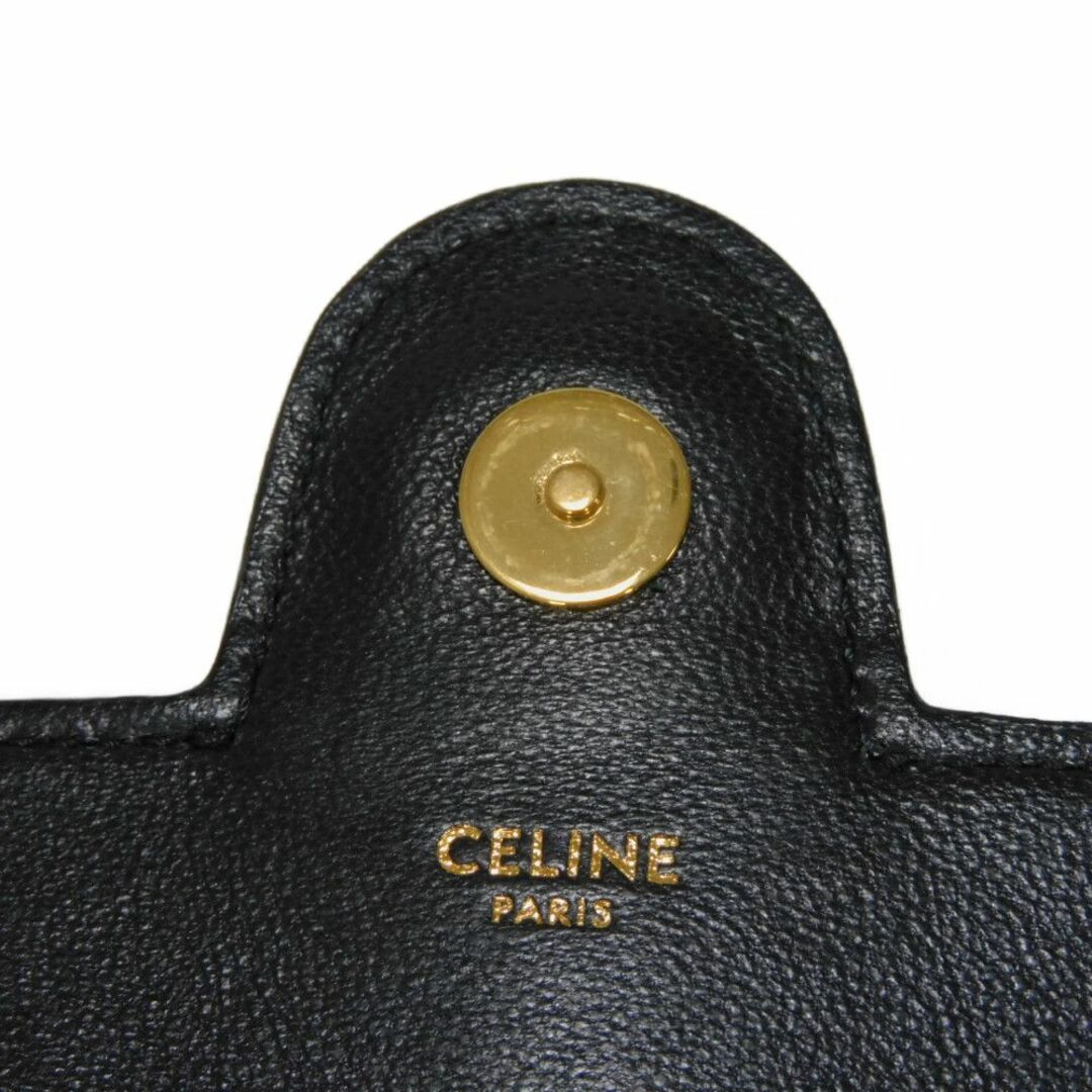 celine(セリーヌ)のCELINE セリーヌ タッセル スモール バッグ フリンジ パイソン ポシェット クロスボディ エキゾチック カルングレザー ブラック ショルダーバッグ 190494BOE.38NO レディースのバッグ(ショルダーバッグ)の商品写真