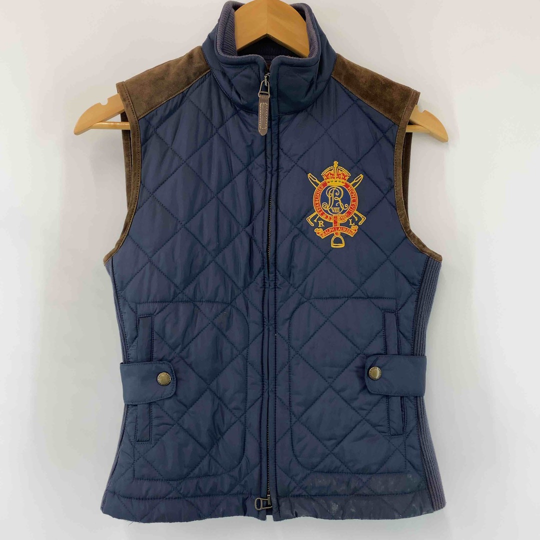 Ralph Lauren(ラルフローレン)のRALPH LAUREN ラルフローレン ベスト　紺　ネイビー　サイズS　レディース ベスト/ジレ レディースのジャケット/アウター(ブルゾン)の商品写真