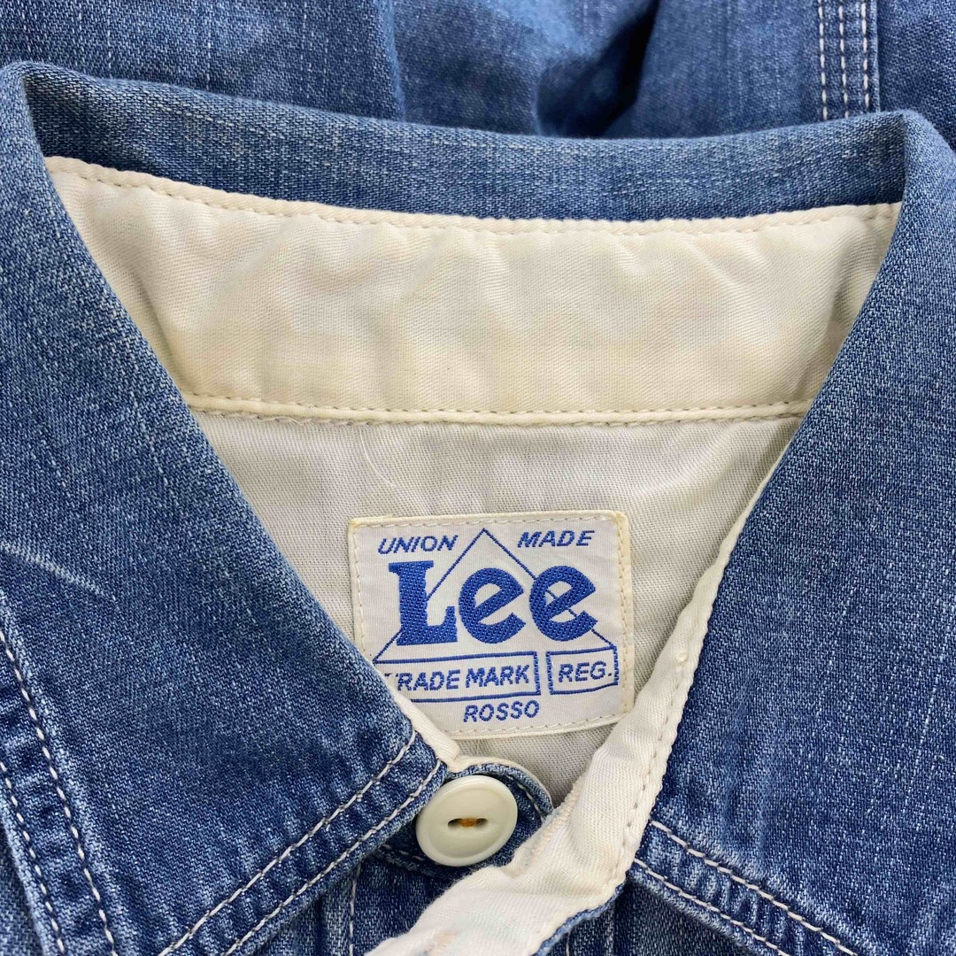 Lee(リー)のLee リー レディース 長袖ワンピース ロングワンピース シャツワンピース デニムワンピース レディースのワンピース(ロングワンピース/マキシワンピース)の商品写真