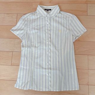 BURBERRY - 【美品】♡バーバリーロンドン♡半袖シャツブラウス♡の BURBERRY - 【美品】♡バーバリーロンドン♡半袖シャツブラウス♡の