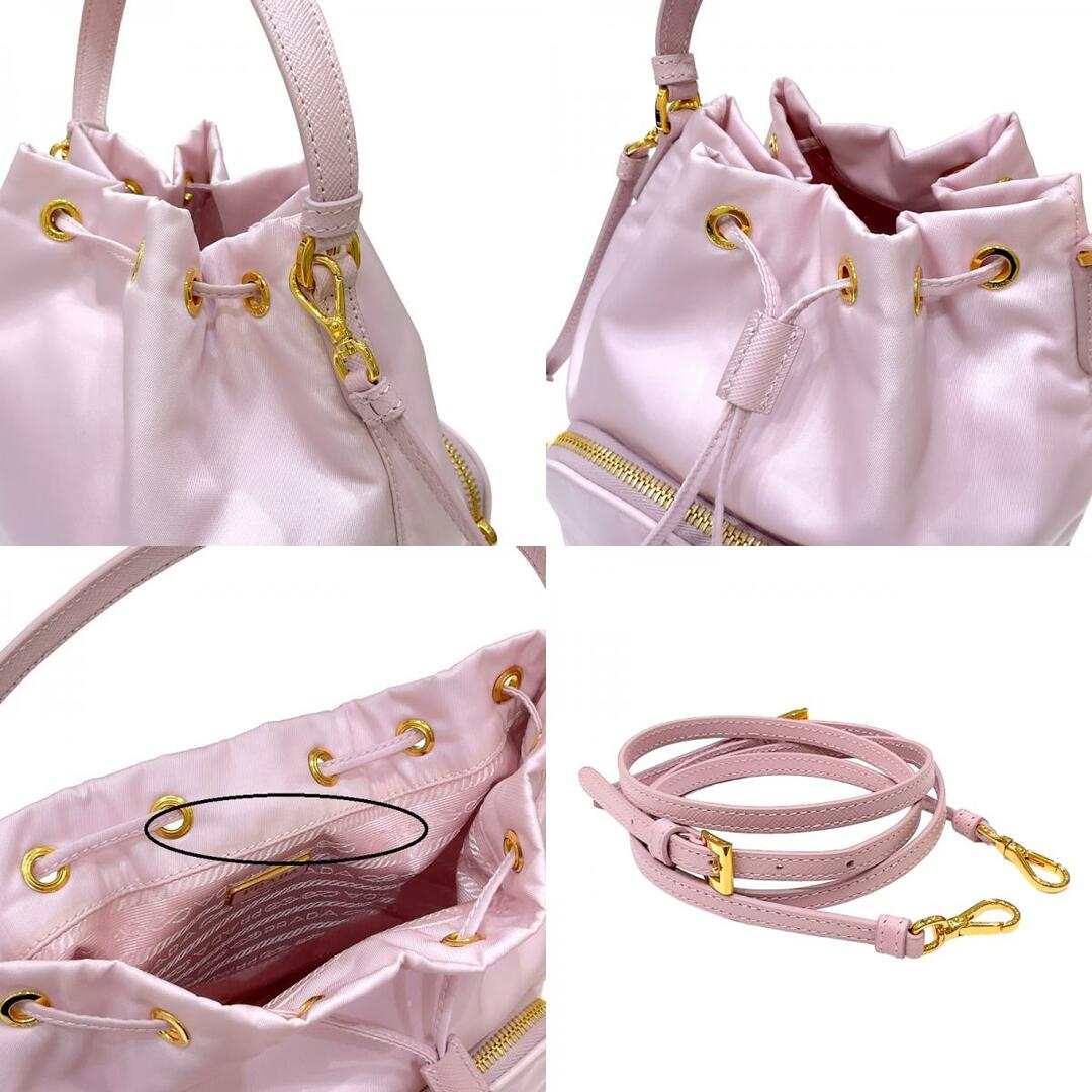 PRADA(プラダ)の　プラダ PRADA バケット ショルダーバッグ 1BH038 ピンク ナイロン/レザー レディース ショルダーバッグ レディースのバッグ(ショルダーバッグ)の商品写真