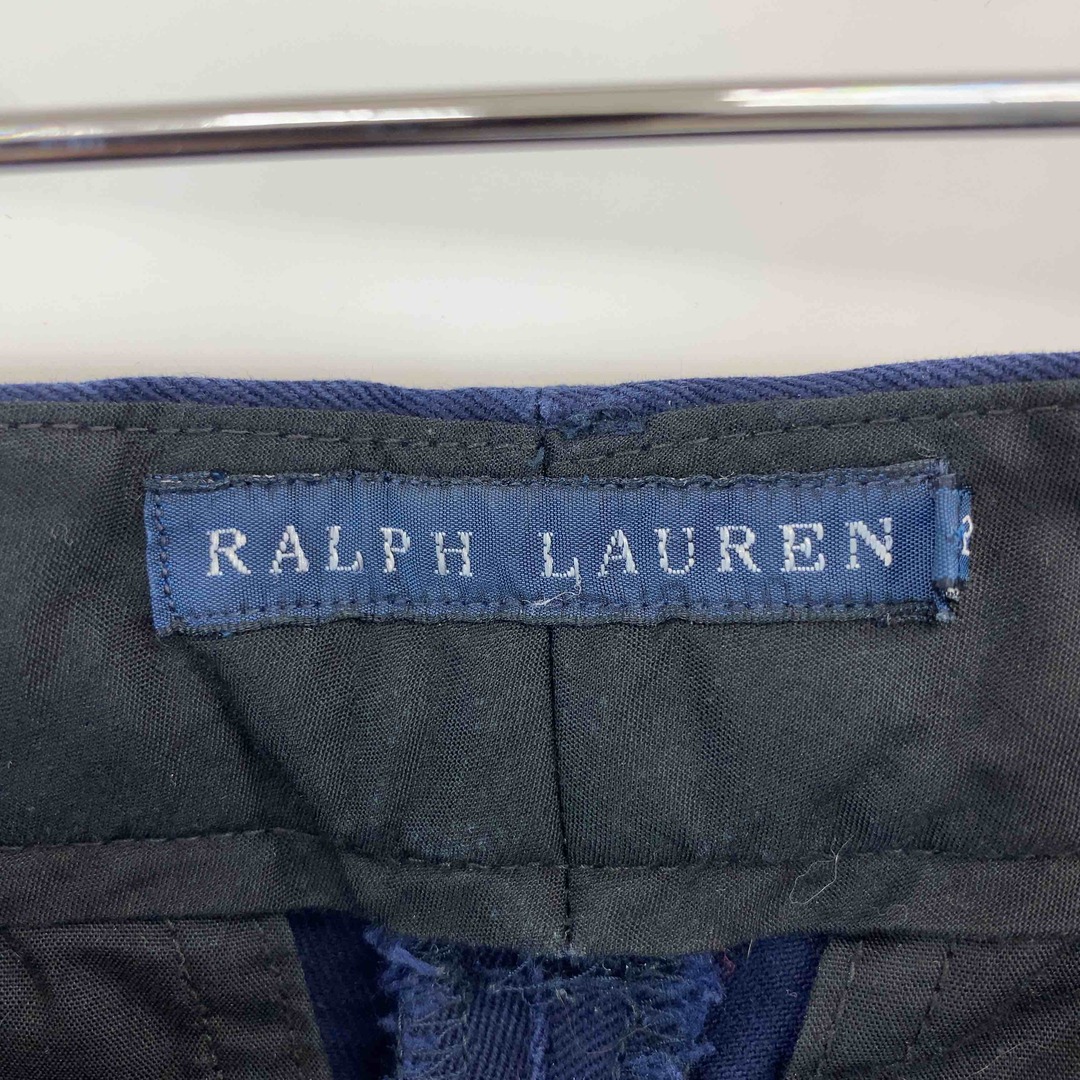 Ralph Lauren(ラルフローレン)のRALPH LAUREN ラルフローレン レディース チノパンツ ネイビー 前ポケットなし レディースのパンツ(チノパン)の商品写真