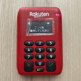 楽天　カードリーダー　赤　新品