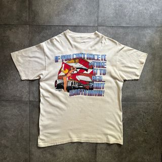 VINTAGE - 80s アリゾナスポーツ tシャツ USA製 ベージュ グッドプリント