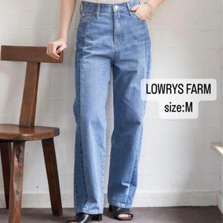 LOWRYS FARM - LOWRYS FARM    CONEストレートデニムパンツ　ブルー系　Mサイズ